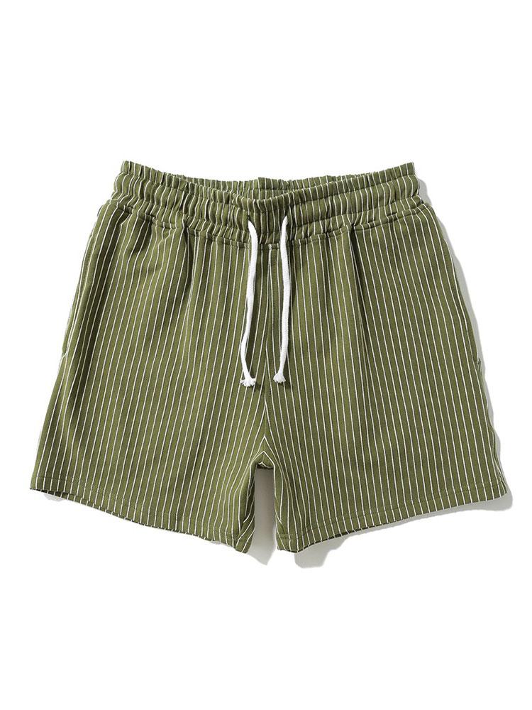 Heren Gestreepte Korte Broek | Lichtgewicht Comfort
