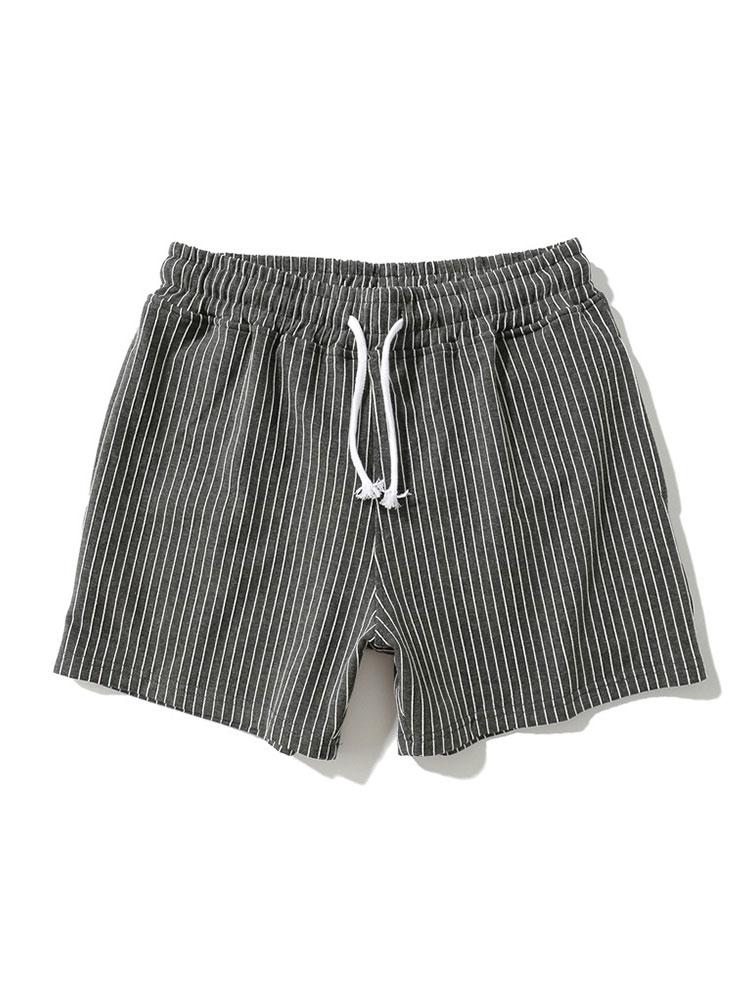 Heren Gestreepte Korte Broek | Lichtgewicht Comfort