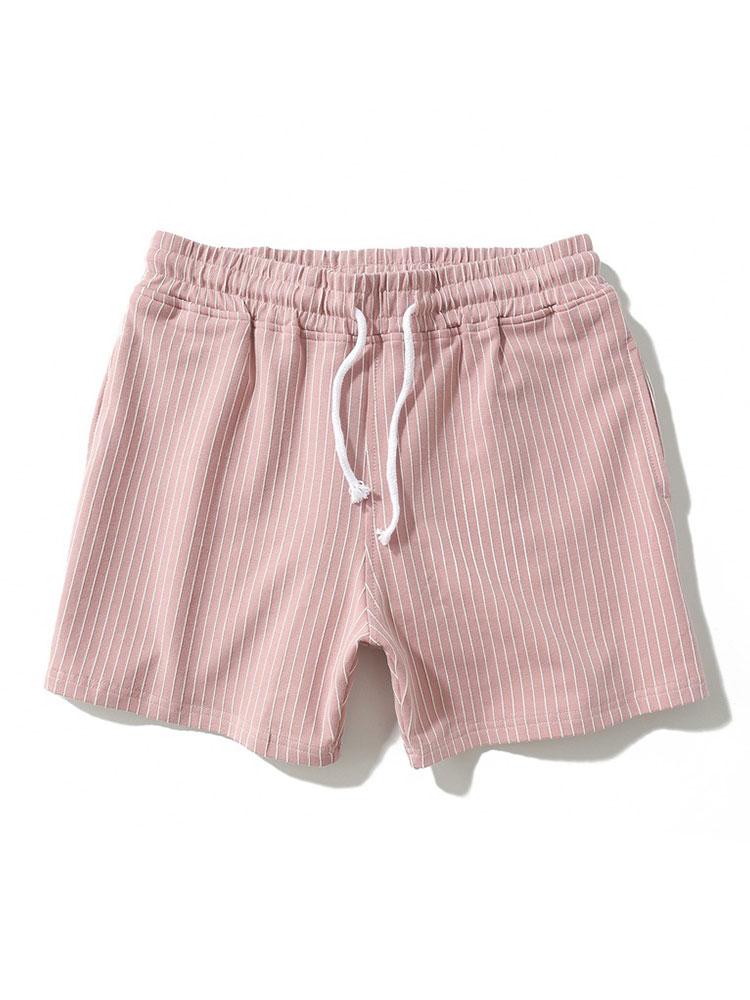 Heren Gestreepte Korte Broek | Lichtgewicht Comfort