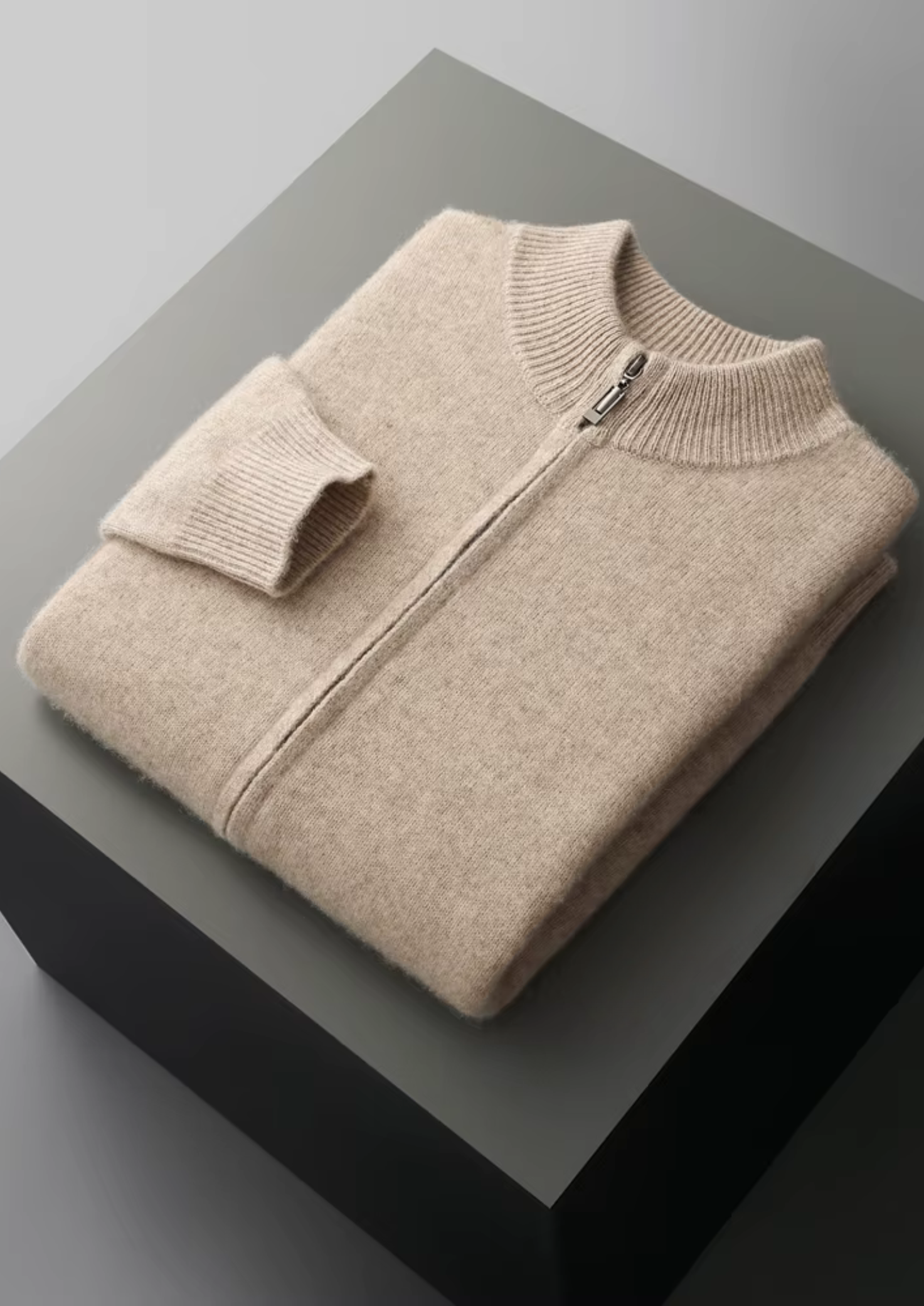 Heren Gebreide Loungewear Set met Ritssluiting | Zacht, Comfortabel