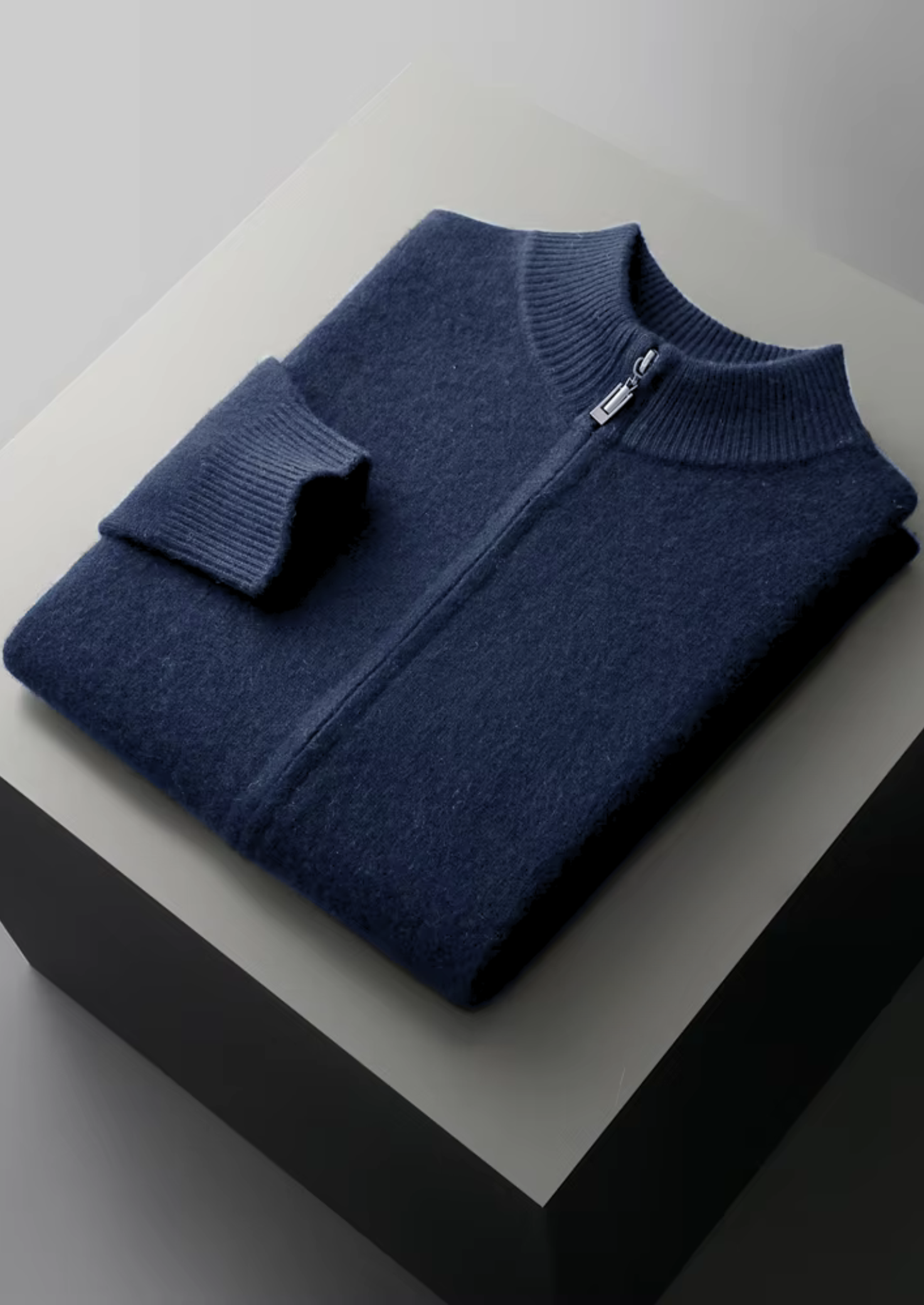 Heren Gebreide Loungewear Set met Ritssluiting | Zacht, Comfortabel