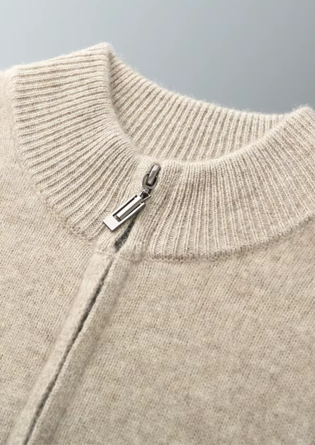 Heren Gebreide Loungewear Set met Ritssluiting | Zacht, Comfortabel