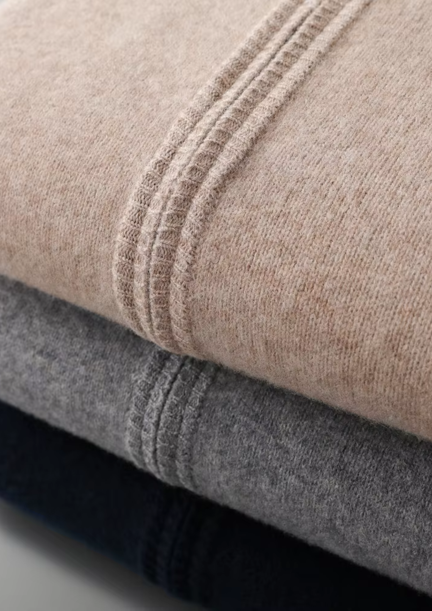 Heren Luxe Gebreide Loungewear Set met Ritssluiting | Warm, Comfortabel