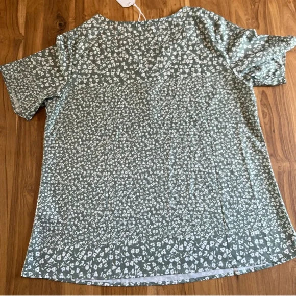 Dames Zomer T-shirt | Kurzarm, Bloemenprint