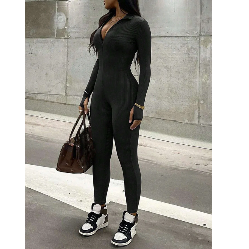 Olivia | Dames sexy jumpsuit | Zwarte