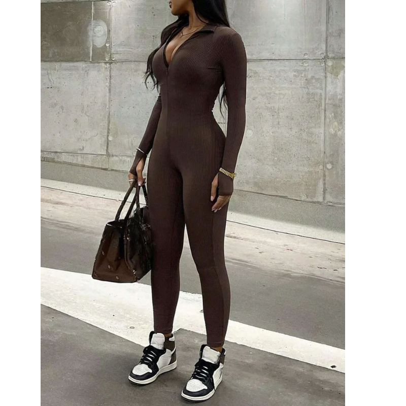 Olivia | Dames sexy jumpsuit | Zwarte