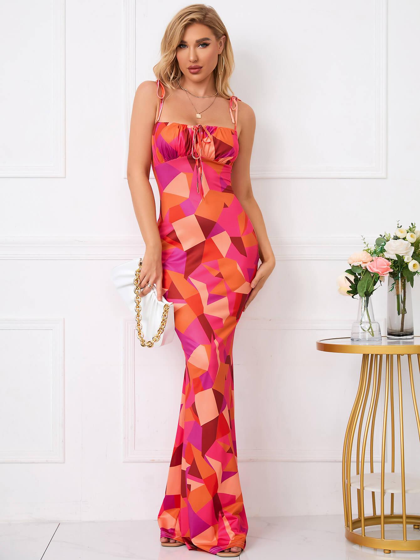 Dames Elegante Slankmakende Zomerjurk | Maxi