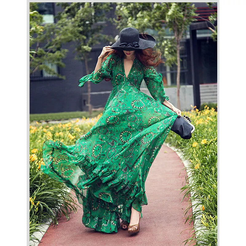 Abito estivo bohemien arioso da donna | Maxi