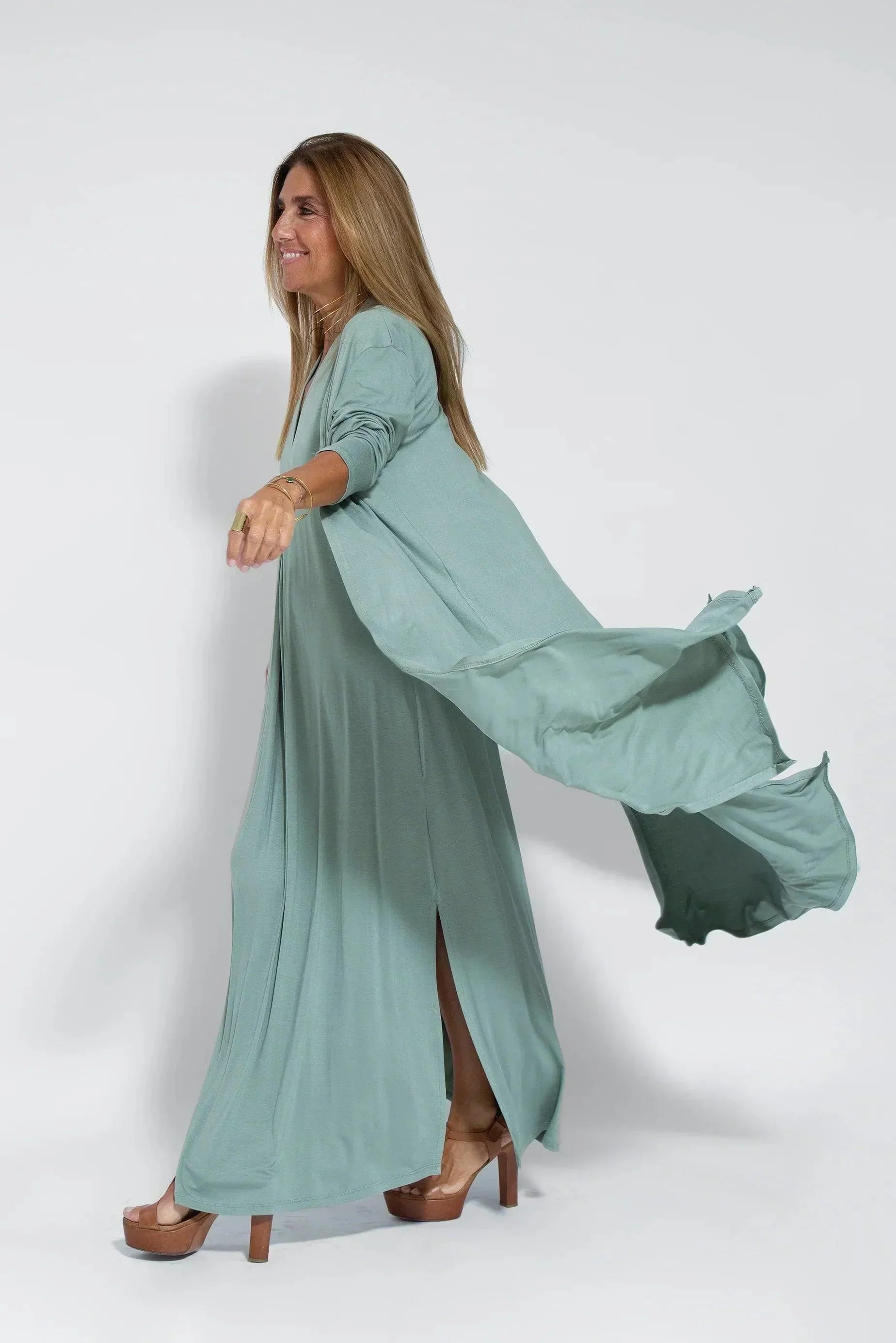 Dames Luchtige zomerjurk met V-hals | Maxi