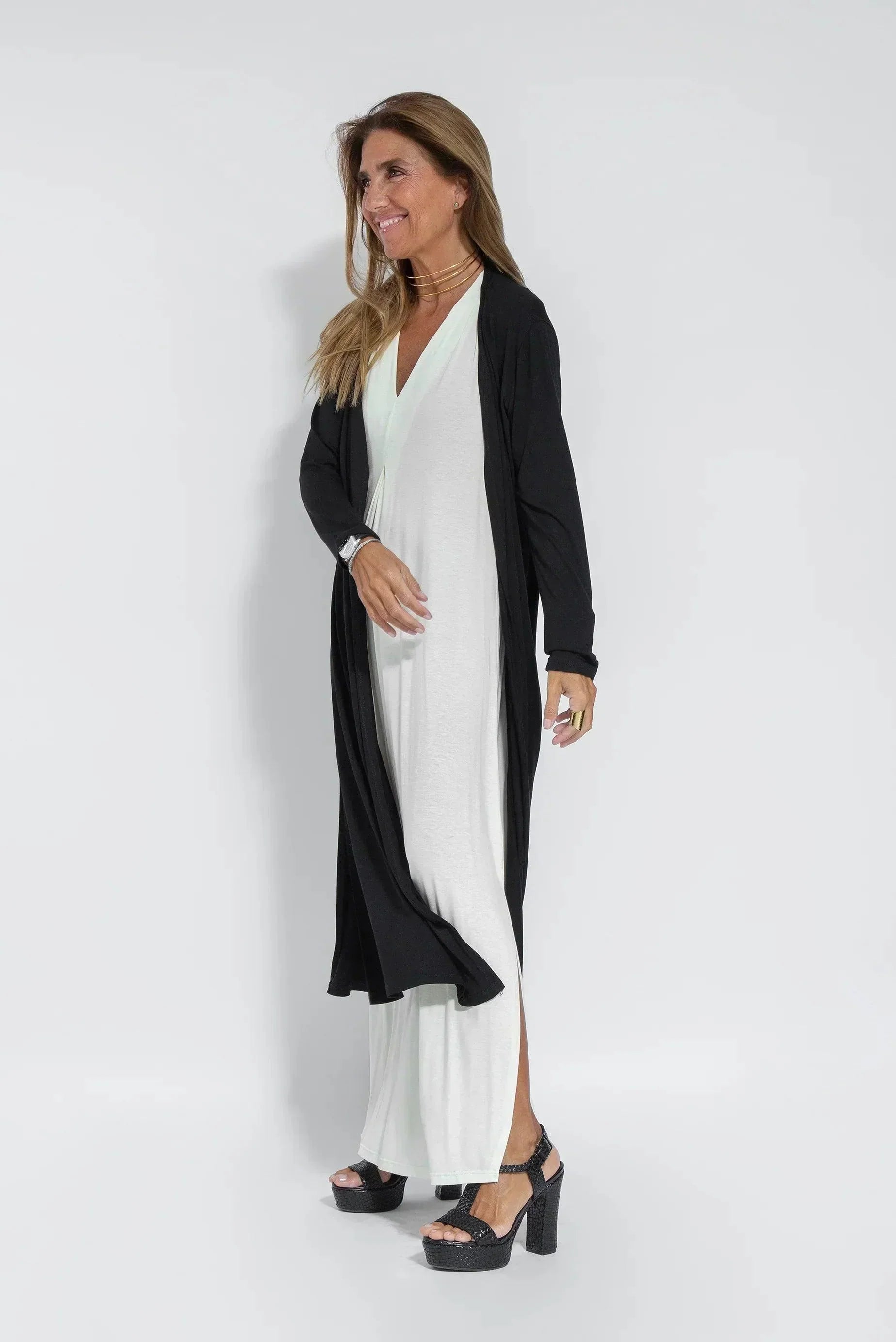 Dames Luchtige zomerjurk met V-hals | Maxi