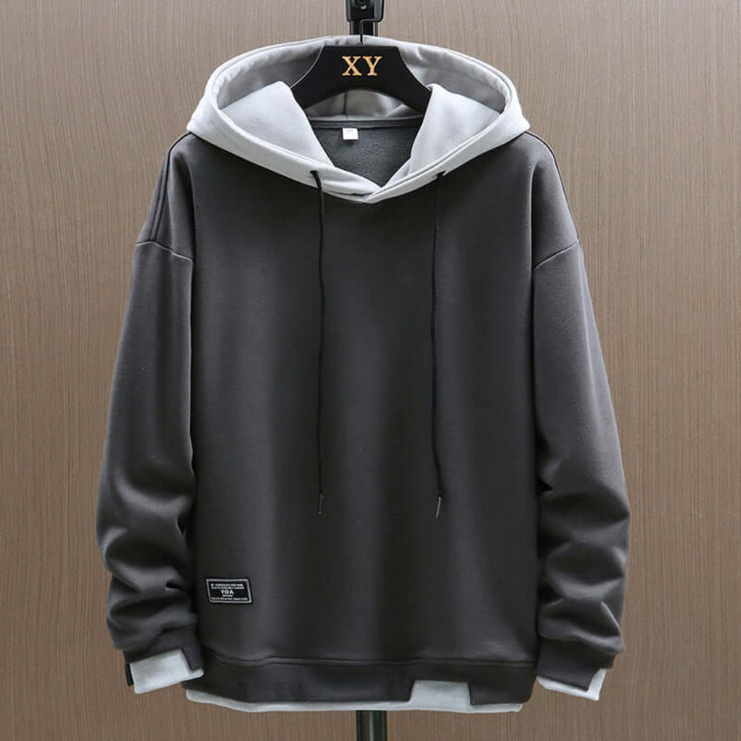 Heren Oversized Sweatshirts | Met Kap in Contrastkleur