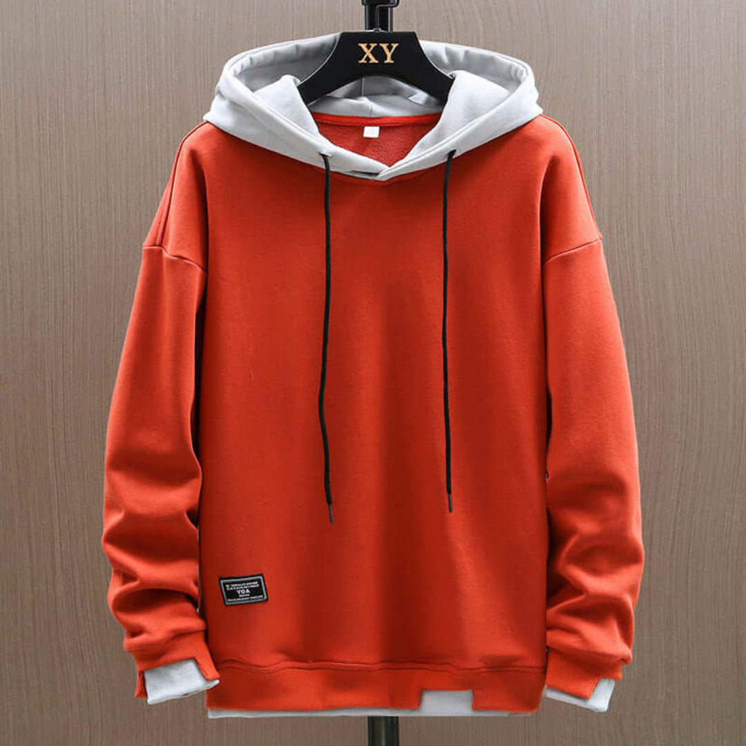 Heren Oversized Sweatshirts | Met Kap in Contrastkleur