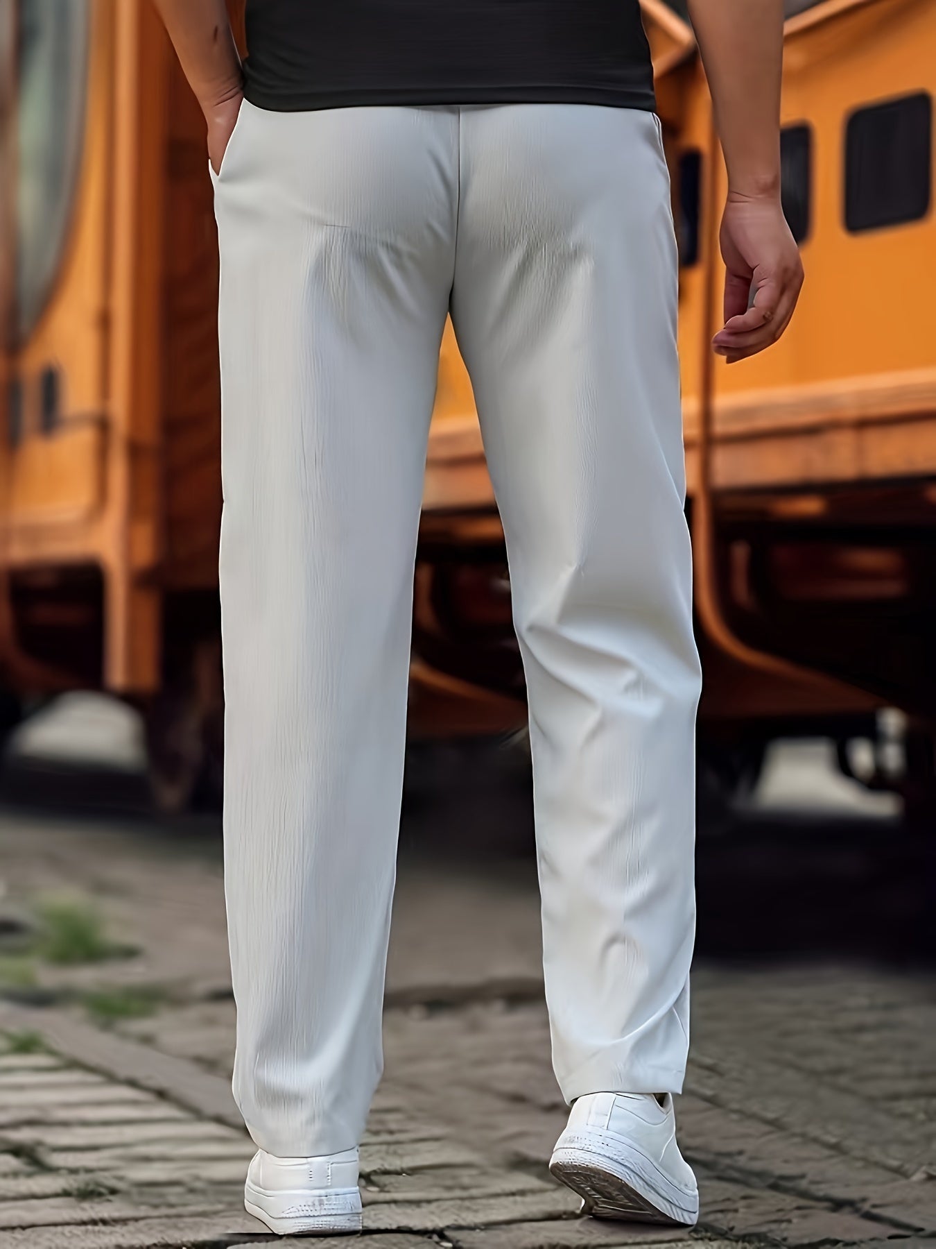 Heren Comfortabele Casual Joggingbroek | Elastische Taille, Trekkoord