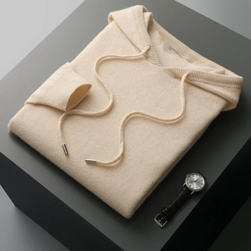 Heren Gebreide Trui met Capuchon | Zacht, Oversized