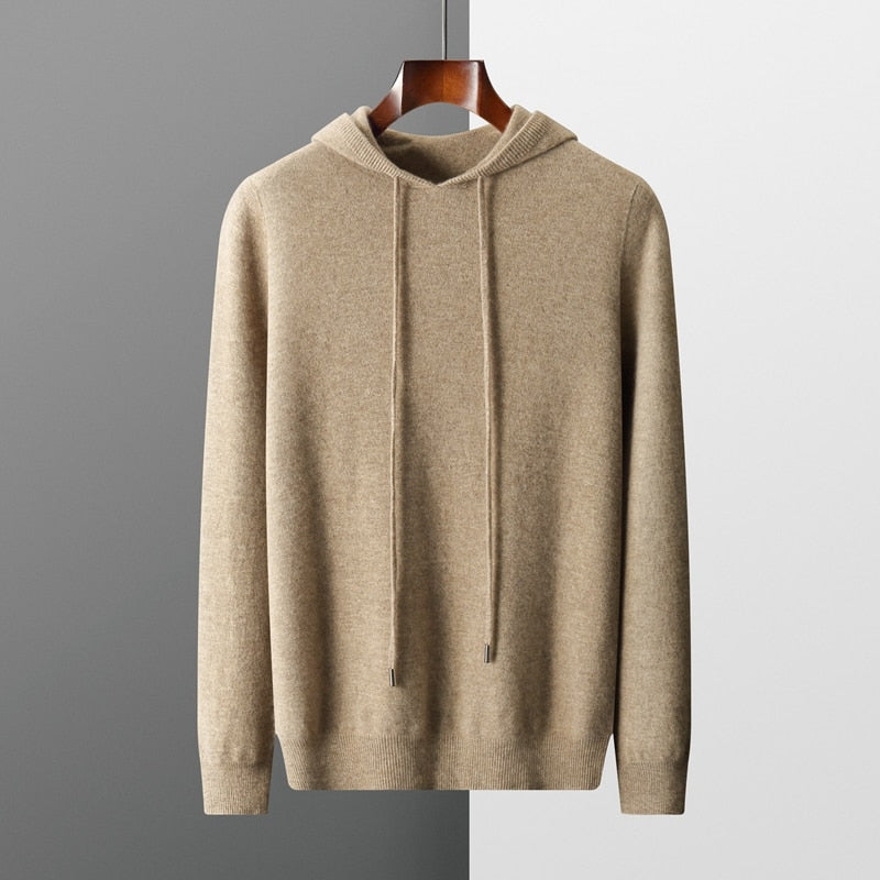 Heren Gebreide Trui met Capuchon | Zacht, Oversized