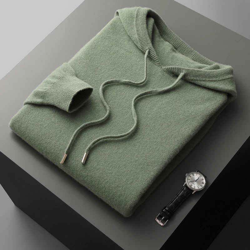 Heren Gebreide Trui met Capuchon | Zacht, Oversized