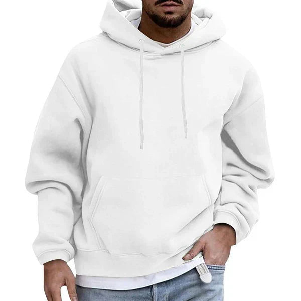 Heren comfortabele hoodie trui | Met capuchon lange mouwen