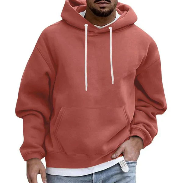 Heren comfortabele hoodie trui | Met capuchon lange mouwen