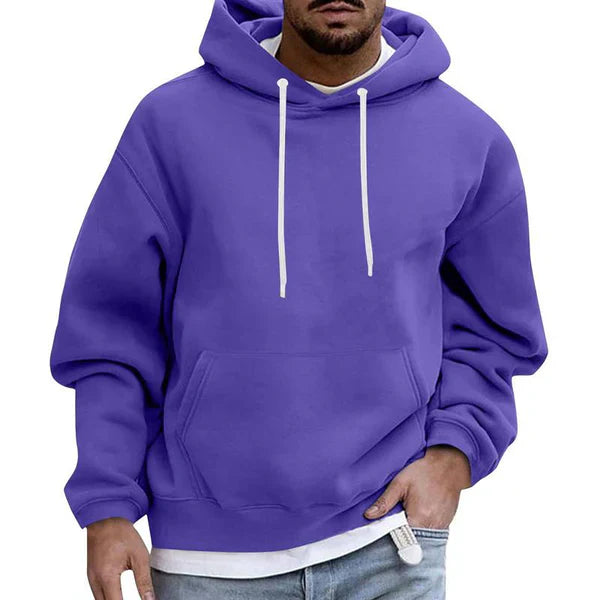 Heren comfortabele hoodie trui | Met capuchon lange mouwen
