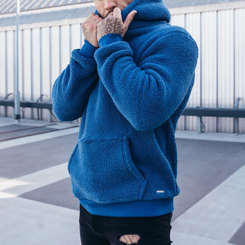 Heren Warme Teddy Fleece Hoodie | Met Capuchon, Lange Mouwen