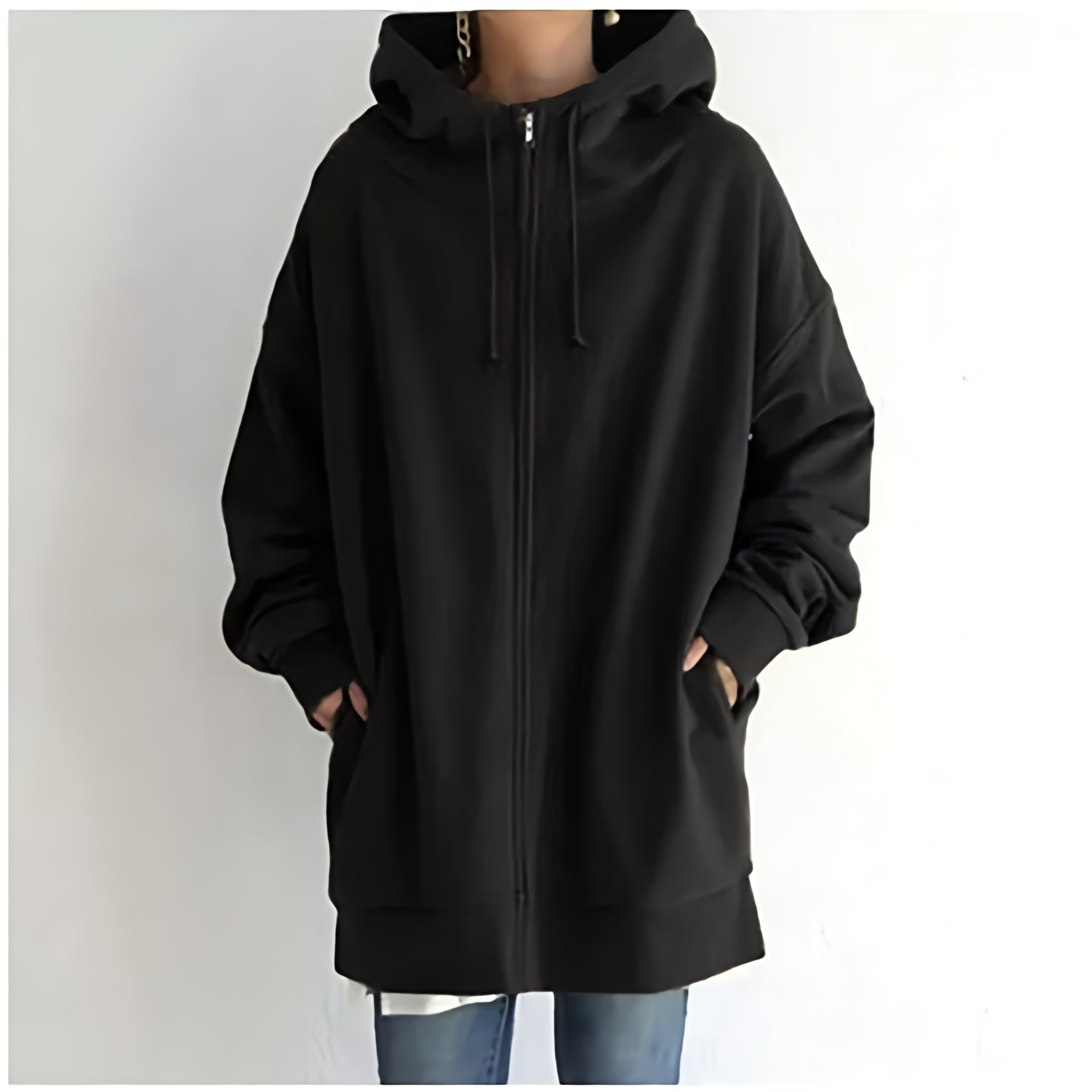 Dames Oversized Hoodie Jurk | Lange Mouwen, Capuchon