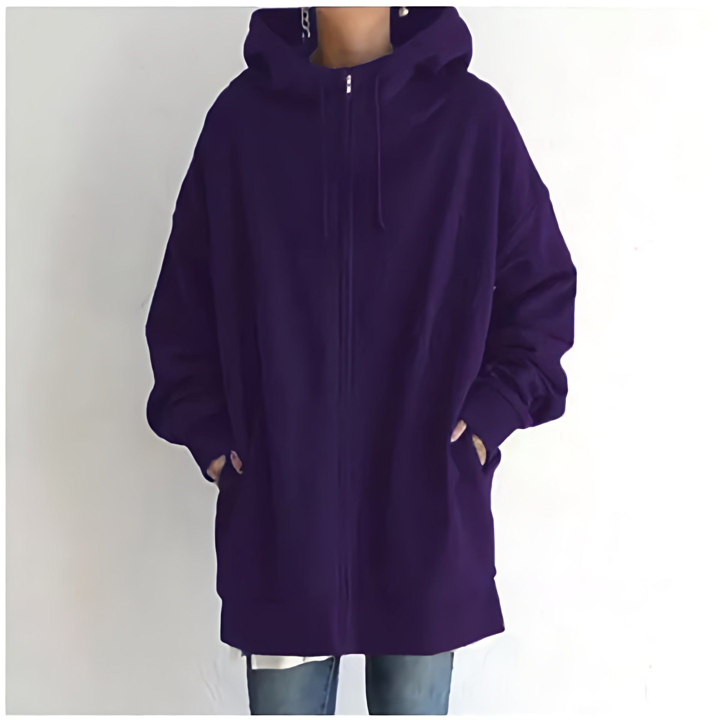 Dames Oversized Hoodie Jurk | Lange Mouwen, Capuchon