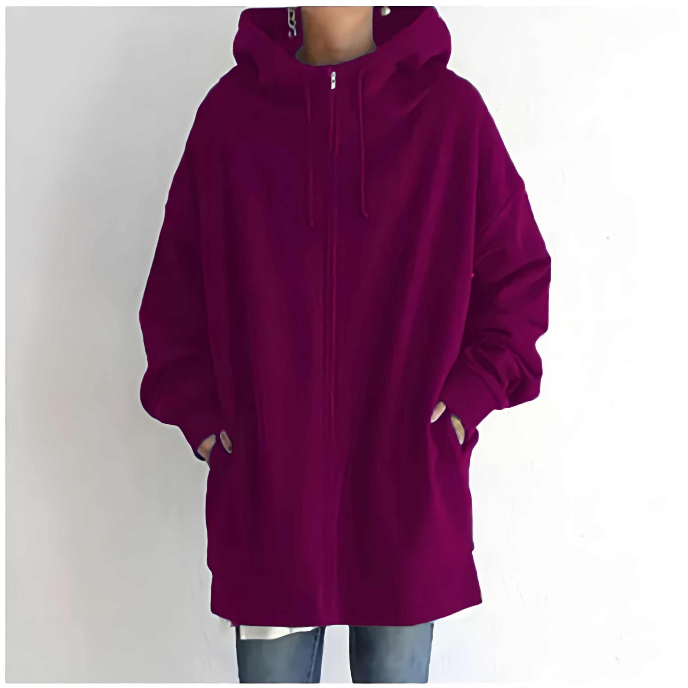 Dames Oversized Hoodie Jurk | Lange Mouwen, Capuchon