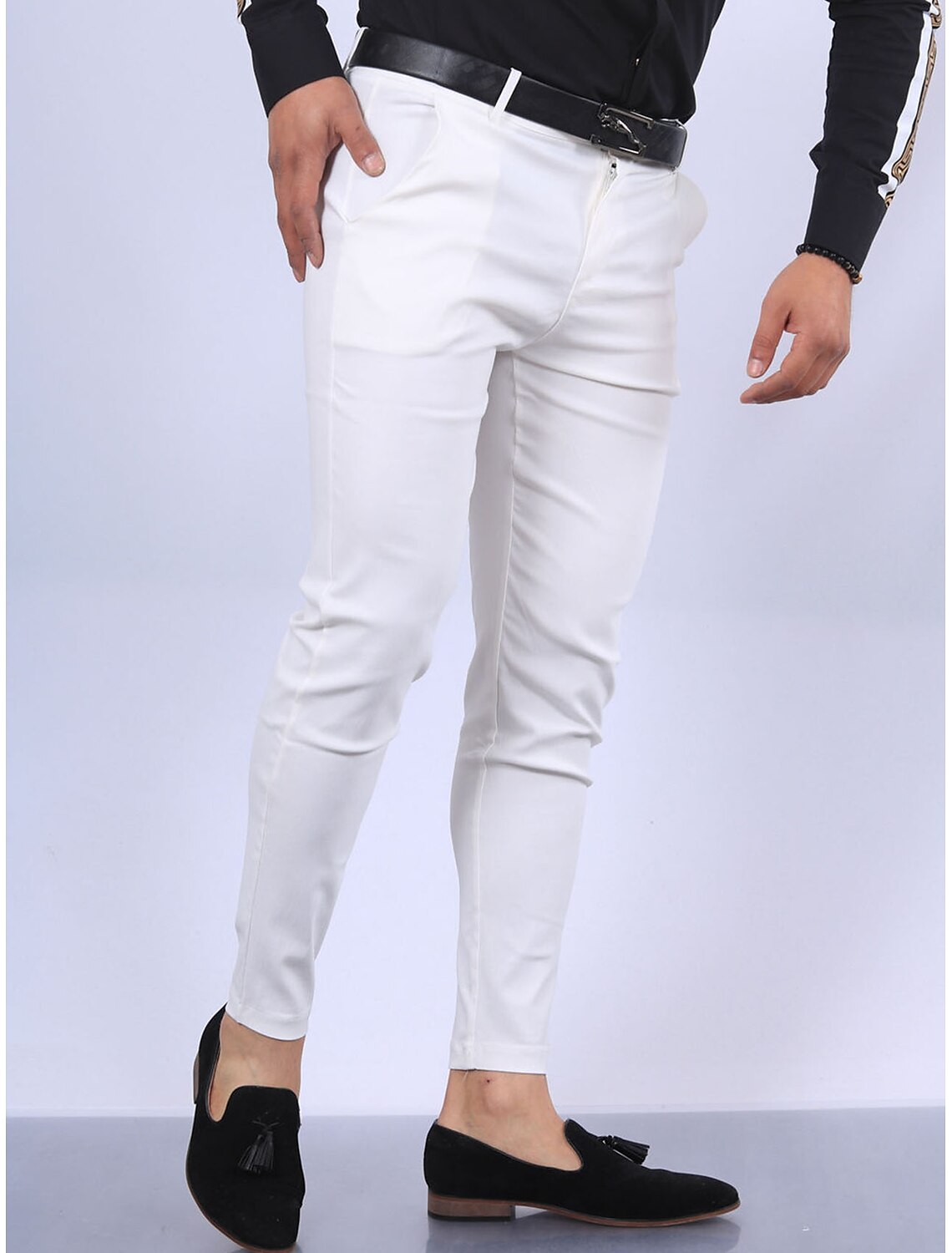 Heren Stoffen Broek | Slanke Snit