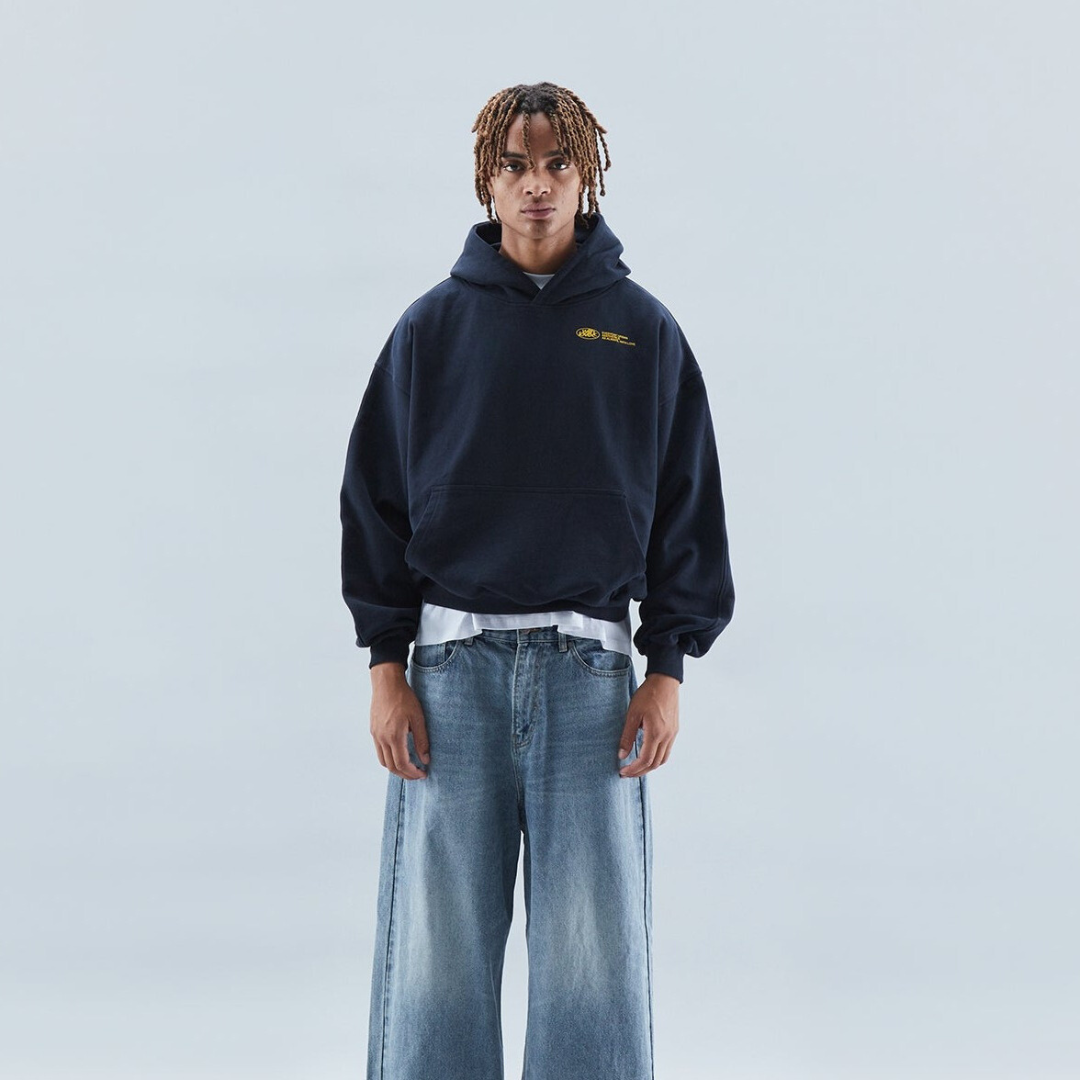 Unisex Oversized Hoodie | Lange Mouw, Capuchon Met Tekstopdruk