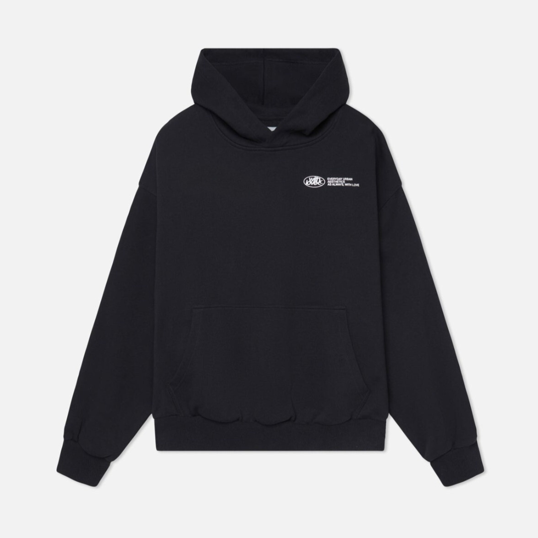 Unisex Oversized Hoodie | Lange Mouw, Capuchon Met Tekstopdruk
