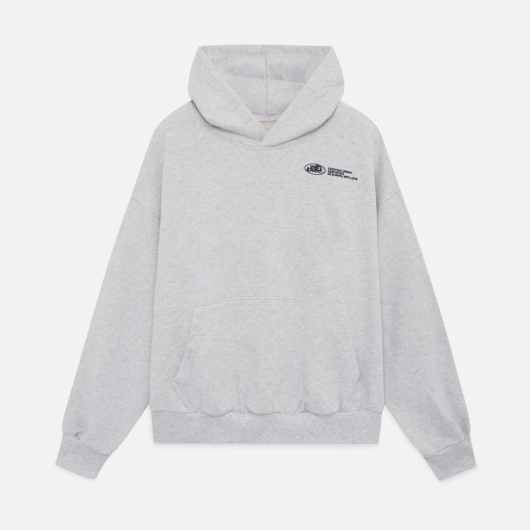 Unisex Oversized Hoodie | Lange Mouw, Capuchon Met Tekstopdruk
