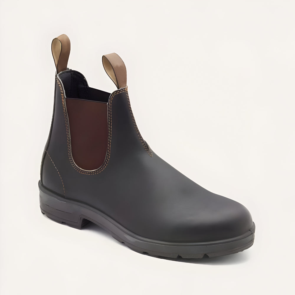 Heren Waterdichte Leren Chelsea Boots – Antislip Slip-On