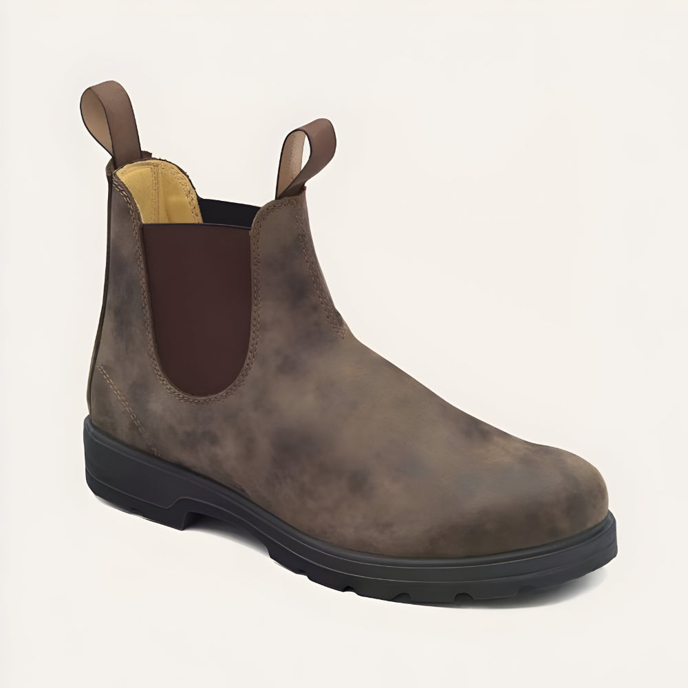 Heren Waterdichte Leren Chelsea Boots – Antislip Slip-On