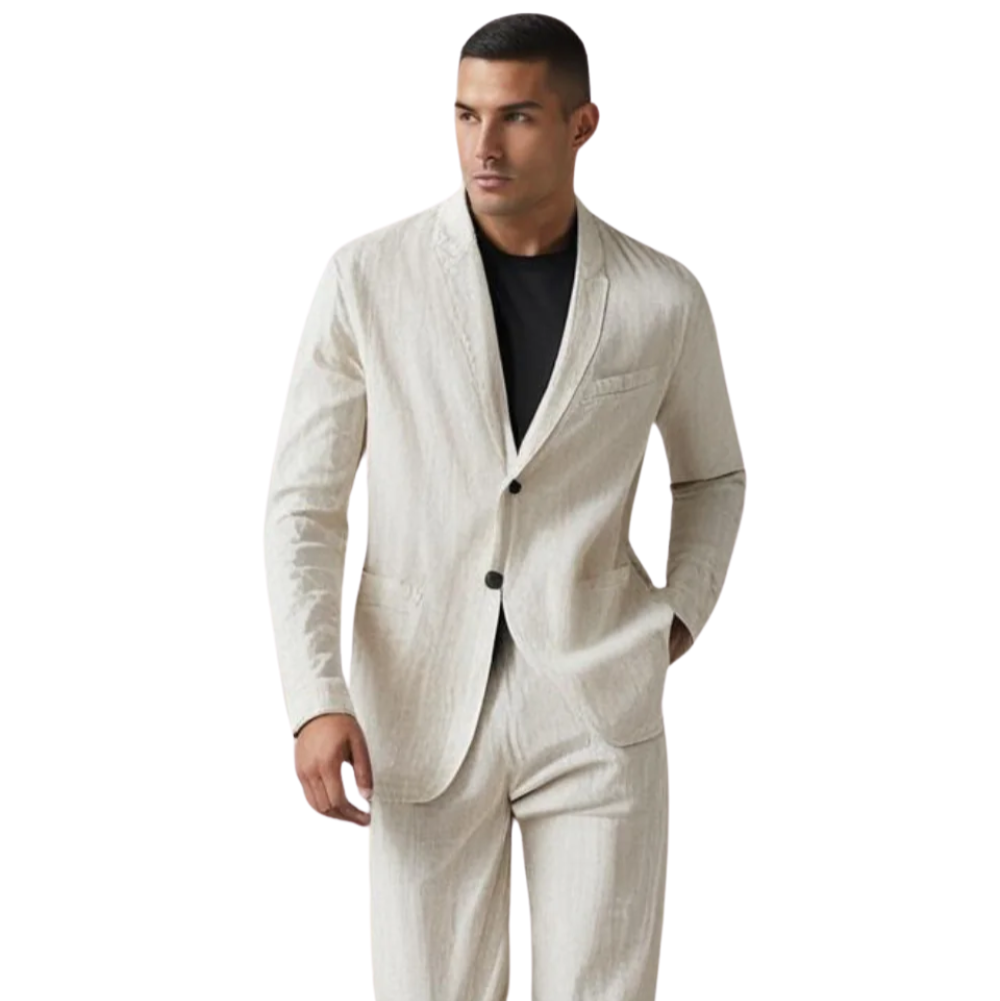 Heren modern trouwpak set | slim fit broek