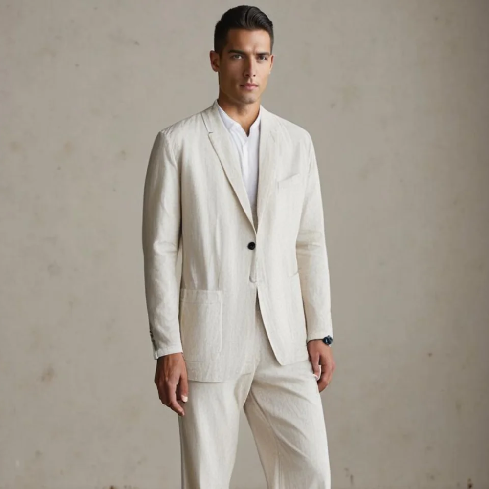 Heren modern trouwpak set | slim fit broek