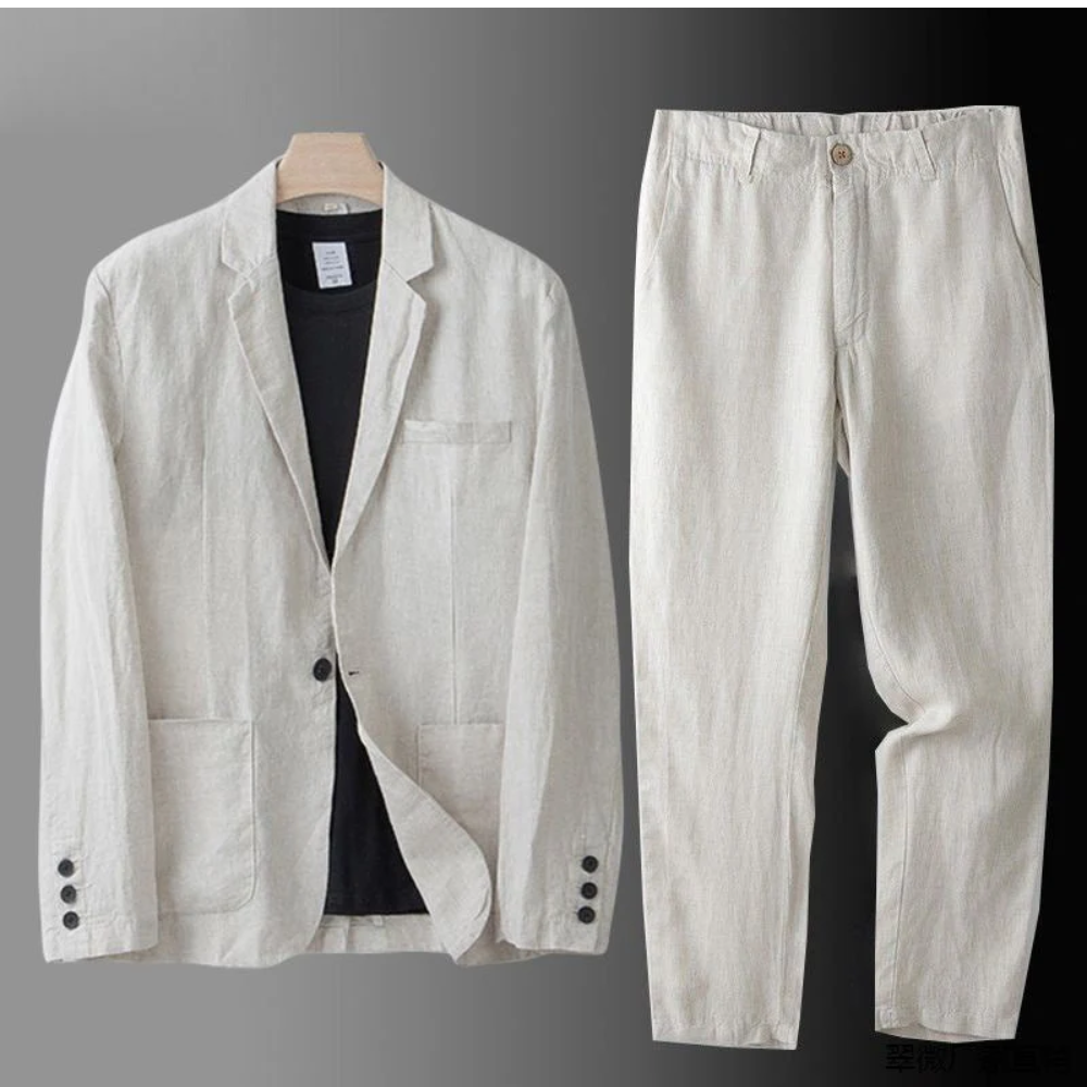 Heren modern trouwpak set | slim fit broek