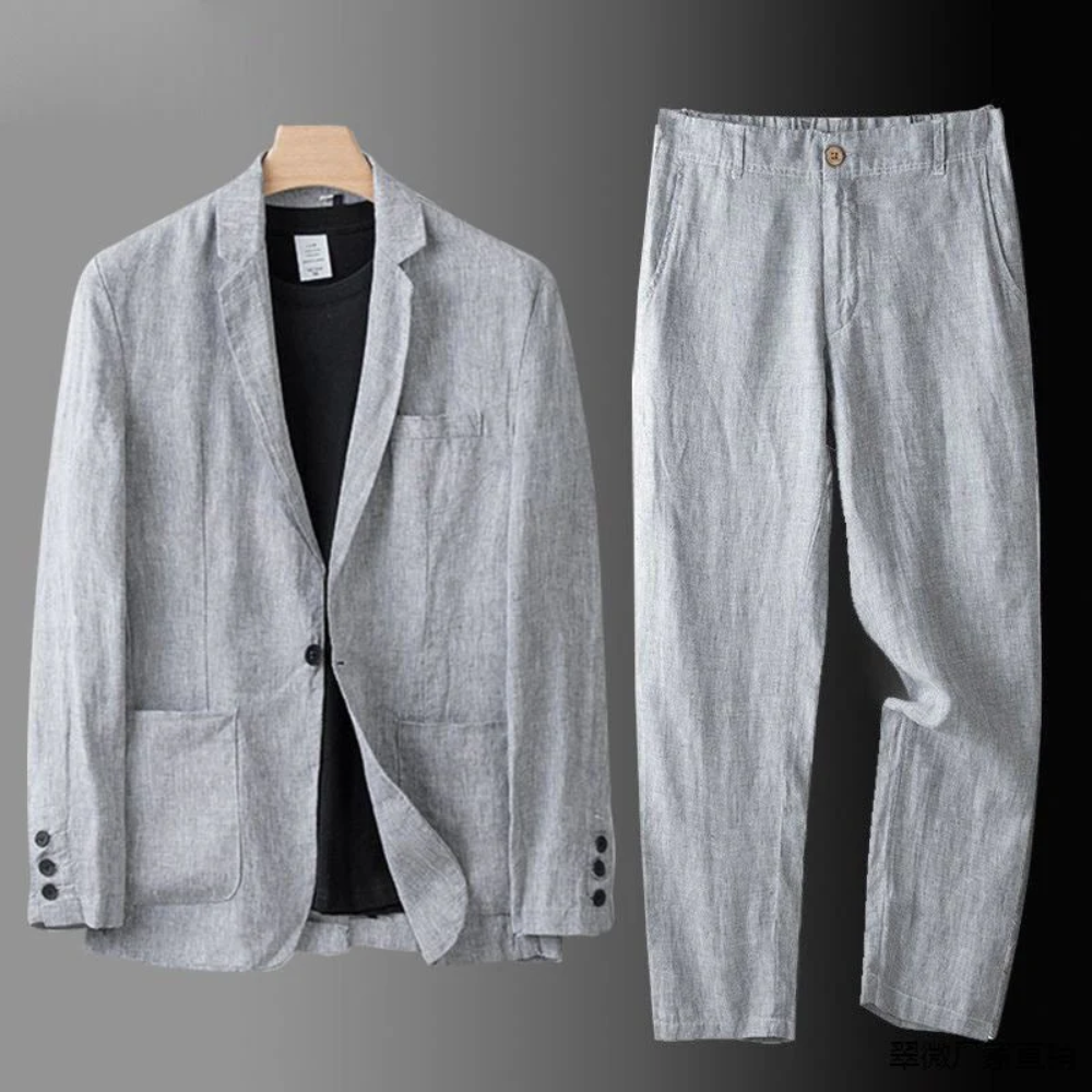 Heren modern trouwpak set | slim fit broek